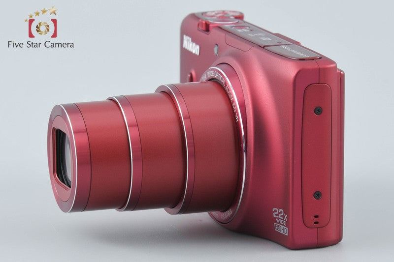 Nikon COOLPIX S9500 Velvet Red 18.1 MP Digital Camera