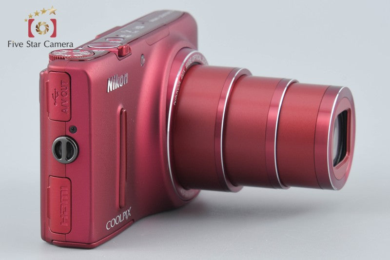 Nikon COOLPIX S9500 Velvet Red 18.1 MP Digital Camera