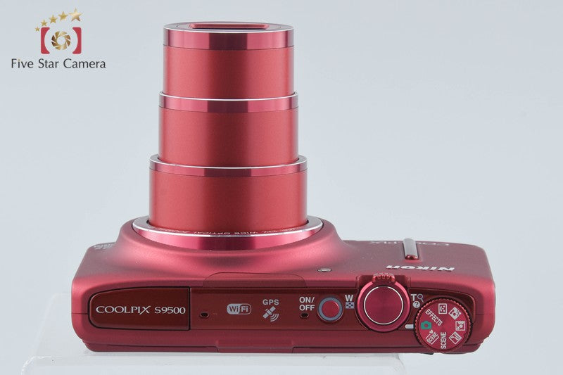 Nikon COOLPIX S9500 Velvet Red 18.1 MP Digital Camera