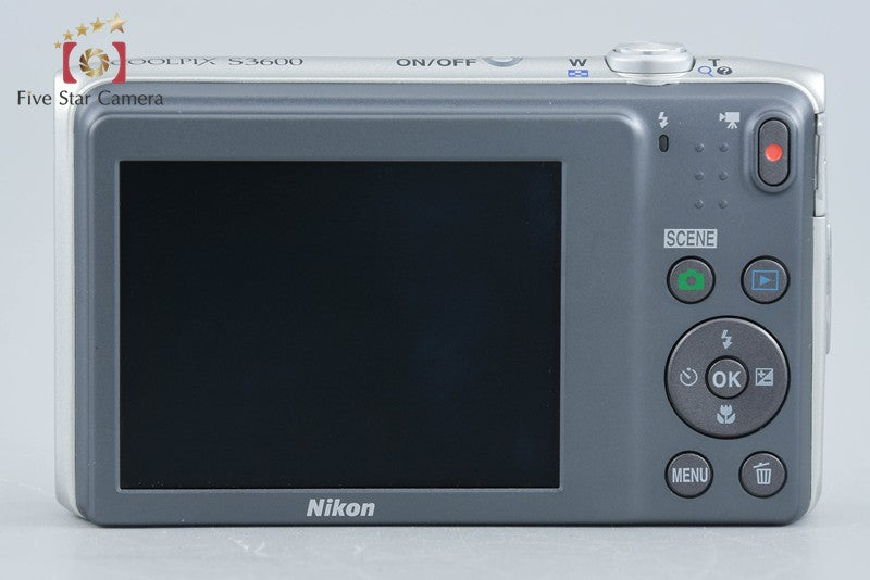 Nikon COOLPIX S3600 Crystal Silver 20.0 MP Digital Camera