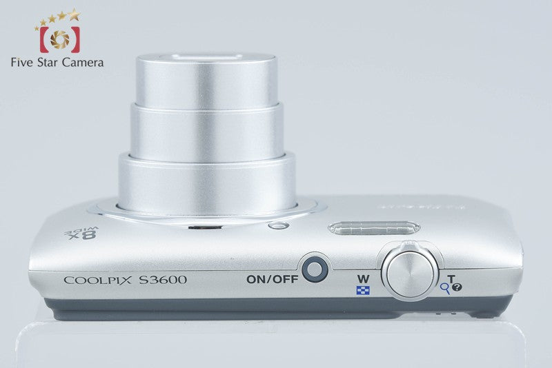 Nikon COOLPIX S3600 Crystal Silver 20.0 MP Digital Camera