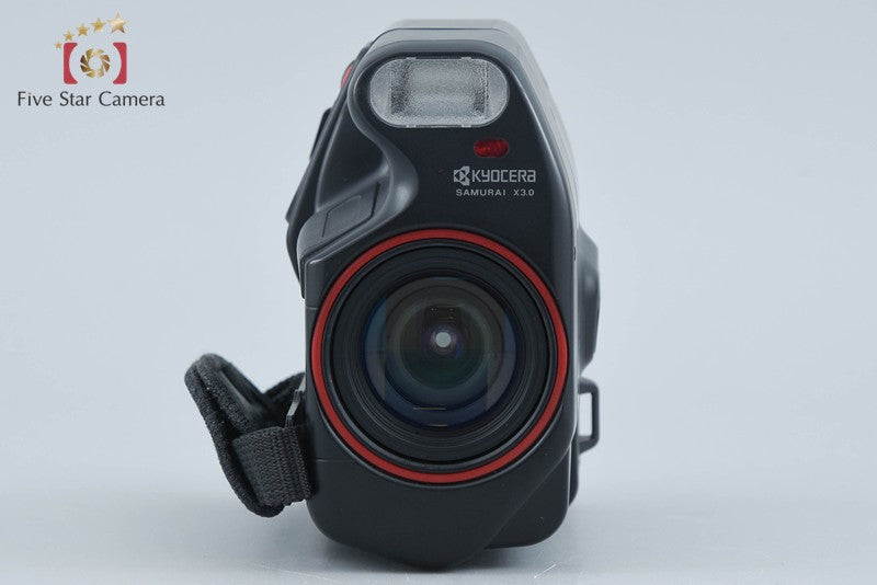 Kyocera Samurai X3.0 Red Point & Shoot Half Frame 35mm Film Camera