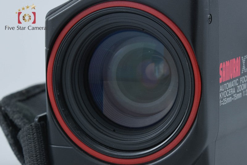 Kyocera Samurai X3.0 Red Point & Shoot Half Frame 35mm Film Camera