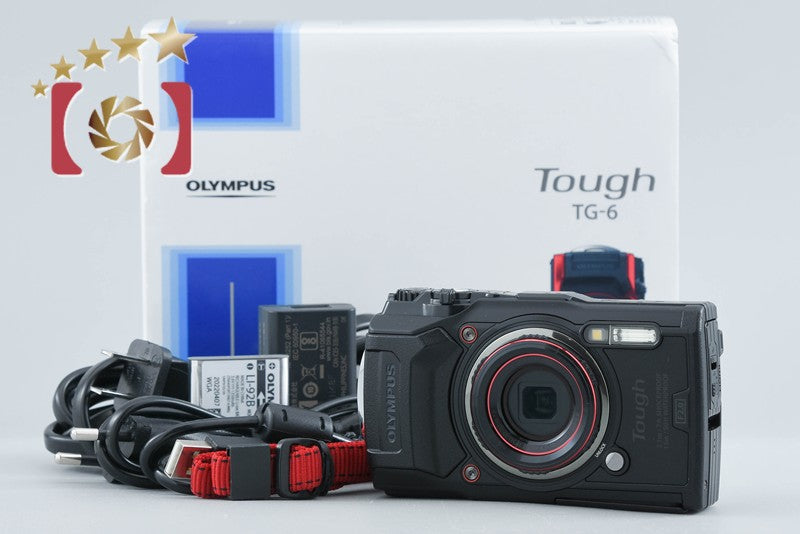 "Count 193" Olympus Tough TG-6 Black 12.0MP 15m Waterproof Digital Camera w/ Box
