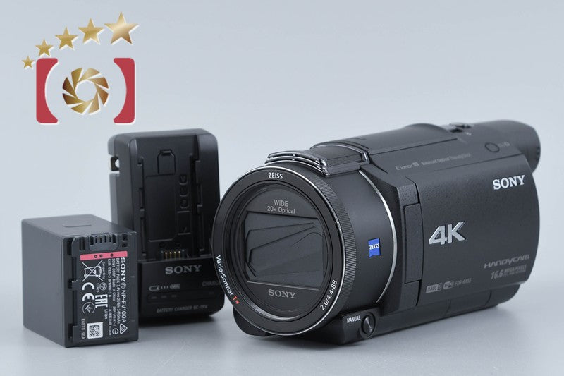 SONY Handycam FDR-AX55 4K Digital Camcorder [Japanese Language Only]