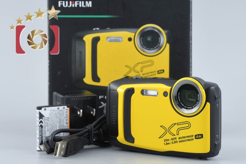 Fujifilm FINEPIX XP140 Yellow 16.4 MP Digital Camera w/ Box
