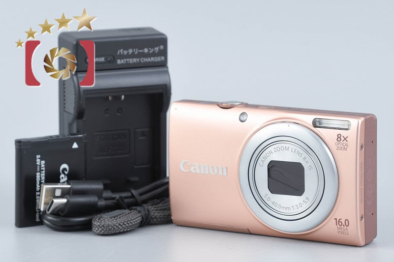 Canon PowerShot A4000 IS Pink 16.0 MP Digital Camera