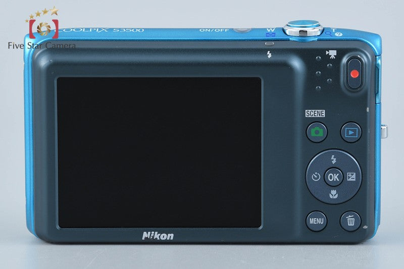 Nikon COOLPIX S3500 Oriental Blue 20.0 MP Digital Camera
