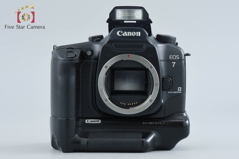 Canon EOS 7 35mm SLR Film Camera Body + BP-300 Battery Pack