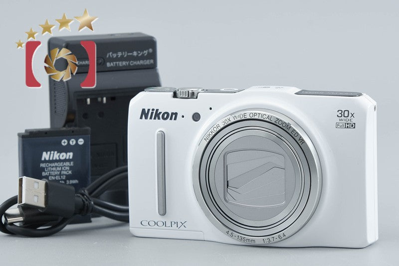Nikon COOLPIX S9700 Elegant White 16.5 MP Digital Camera