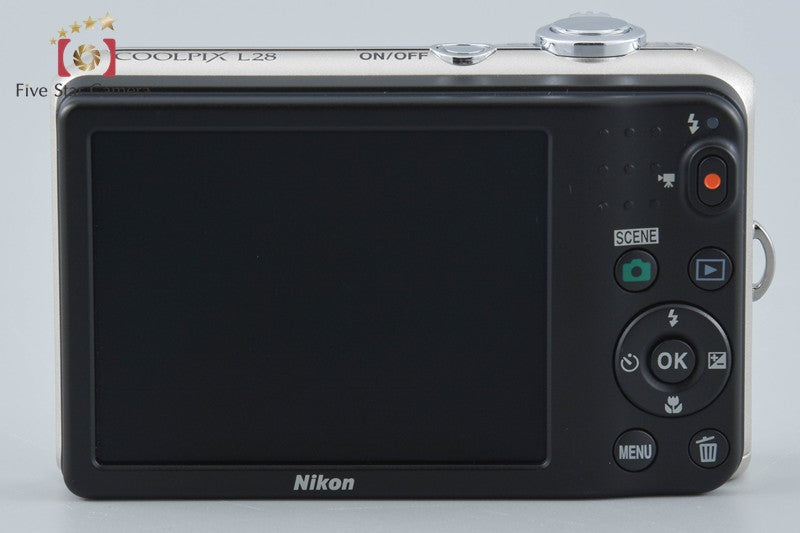 Nikon COOLPIX L28 Silver 20.1 MP Digital Camera