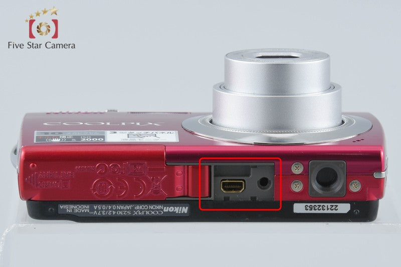 Nikon COOLPIX S230 Rose Red 10.0 MP Digital Camera