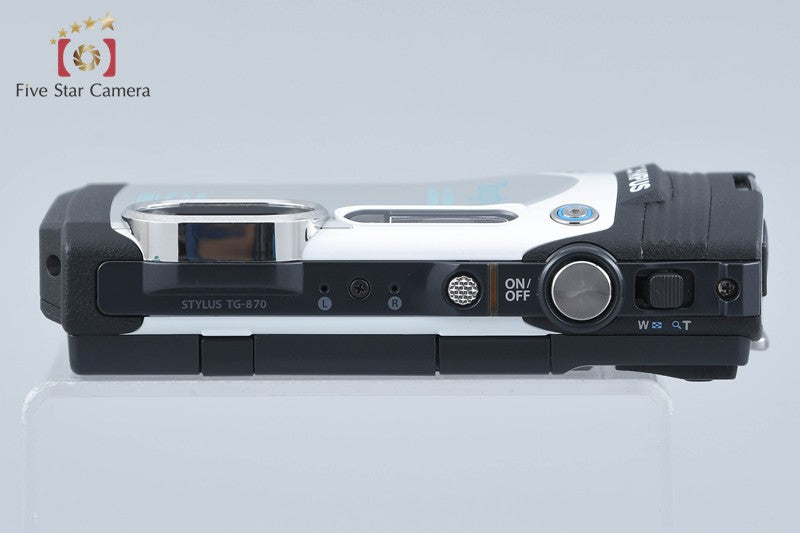 Olympus STYLUS TG-870 Tough White 16.0 MP Waterproof Digital Camera