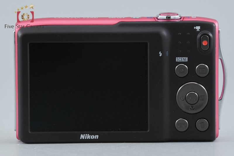 Nikon COOLPIX S3300 Strawberry Pink 16.0 MP Digital Camera