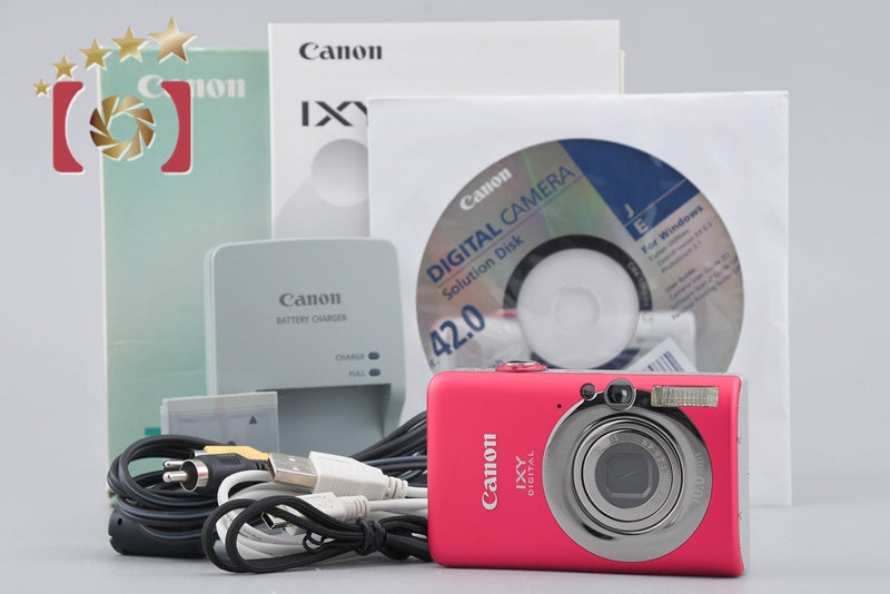 Canon IXY Digital 110 IS Red 10.0 MP Digital Camera w/ Box