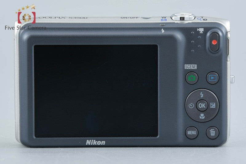 Nikon COOLPIX S3500 Crystal Silver 20.0 MP Digital Camera