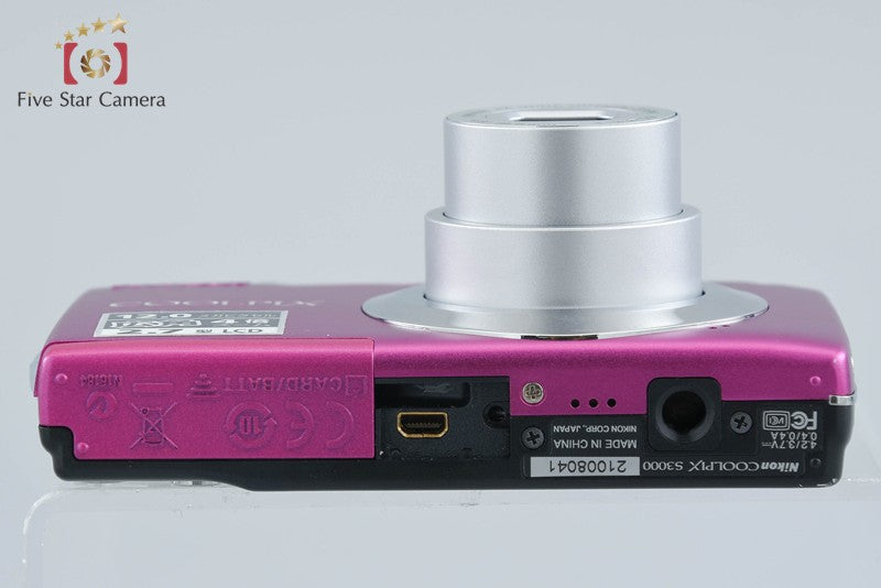 Nikon COOLPIX S3000 Vivid Pink 12.0 MP Digital Camera
