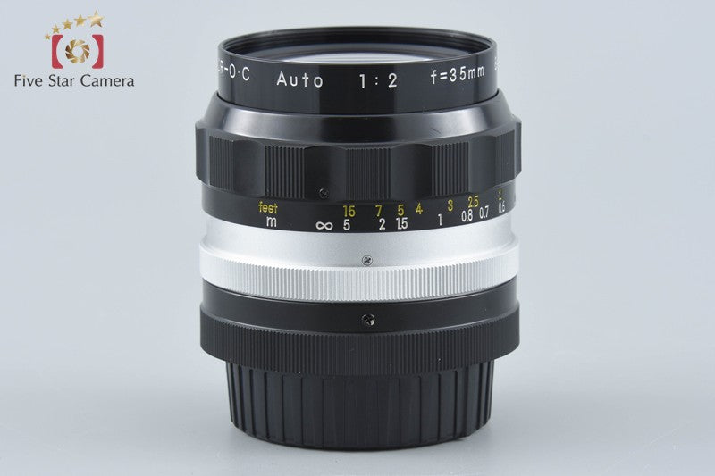 Nikon NIKKOR-O.C Auto 35mm f/2 Non Ai Lens