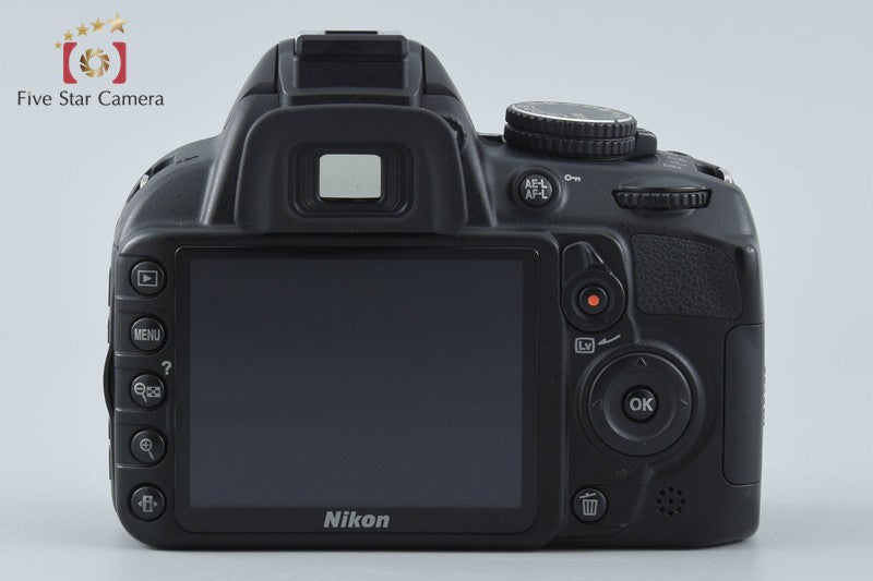 "Shutter count 2,418" Nikon D3100 Black 14.2 MP Digital SLR Camera Body