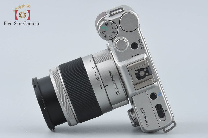 "Shutter count 1,364" PENTAX Q10 Silver Brown 12.4 MP Digital Camera 15-45 Lens