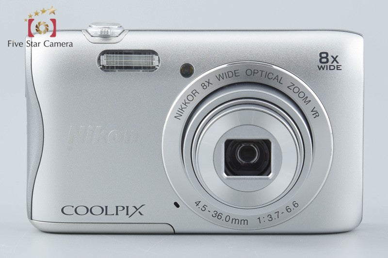 Nikon COOLPIX S3700 Silver 20.1 MP Digital Camera