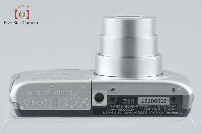 Nikon COOLPIX S3700 Silver 20.1 MP Digital Camera