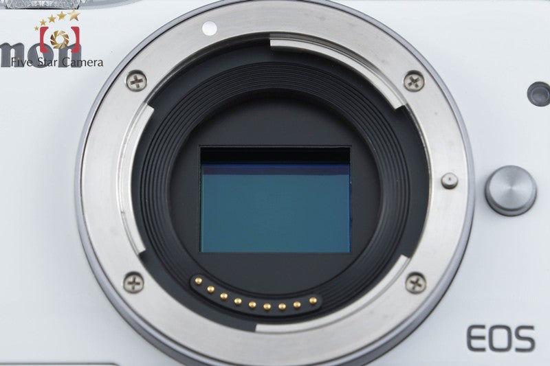 Canon EOS M10 White 18.0 MP Digital Mirrorless Camera 15-45 Lens