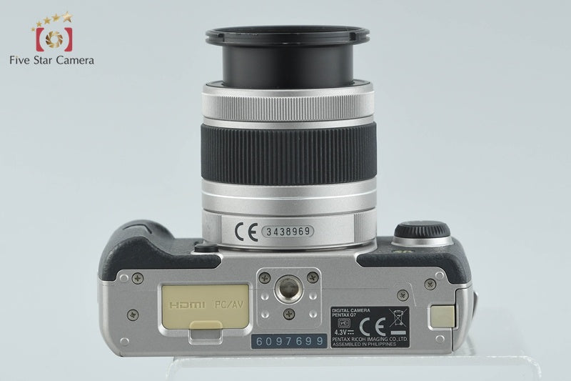 "Shutter count 3,916" PENTAX Q7 Silver 12.4 MP Digital Camera 5-15 Lens