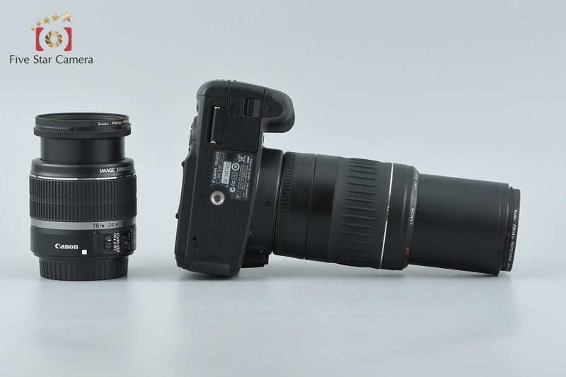 Canon EOS Kiss Digital X 10.1 MP Digital SLR Camera 18-55 55-200 Lenses