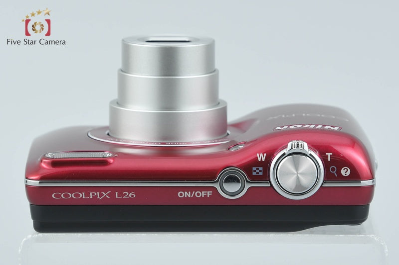 Nikon COOLPIX L26 Red 16.1 MP Digital Camera