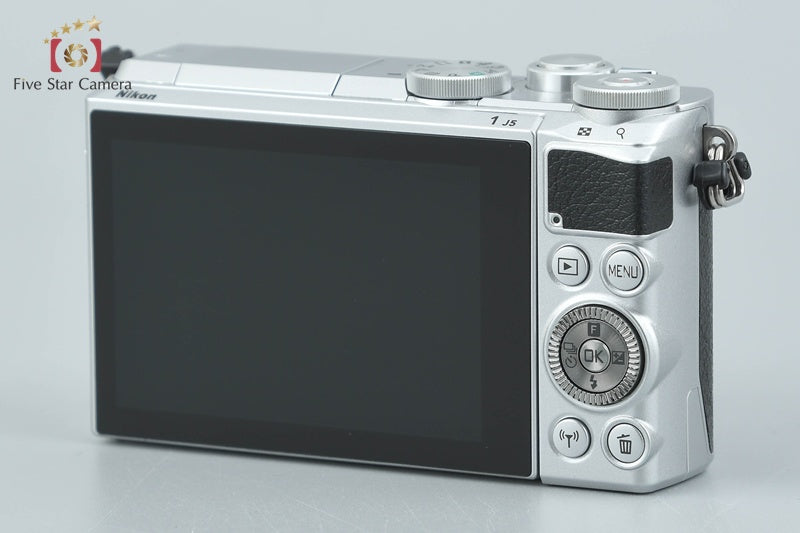 Nikon 1 J5 Silver 20.8 MP Digital Camera 10-30 Lens w/ Box