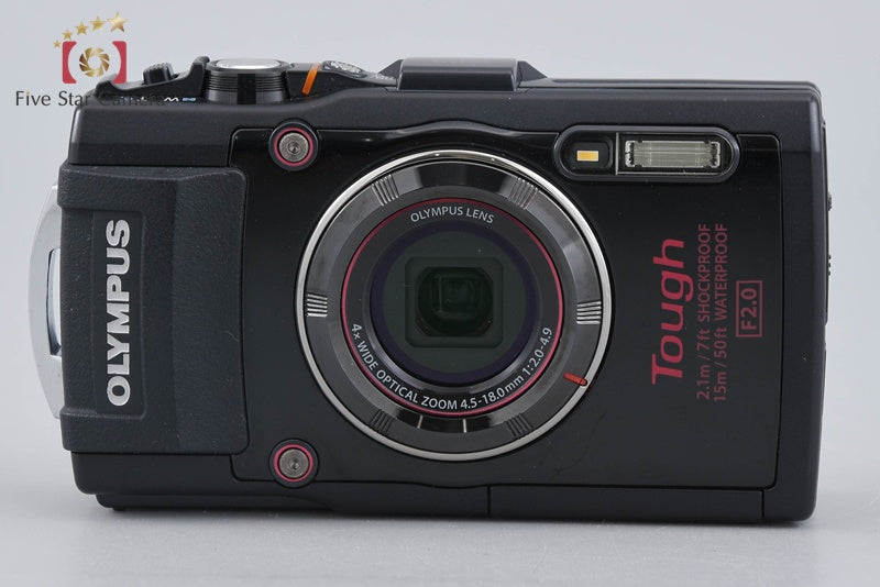 "Count 5,702" Olympus STYLUS TG-4 Tough Black 16.0 MP Digital Camera w/ Box