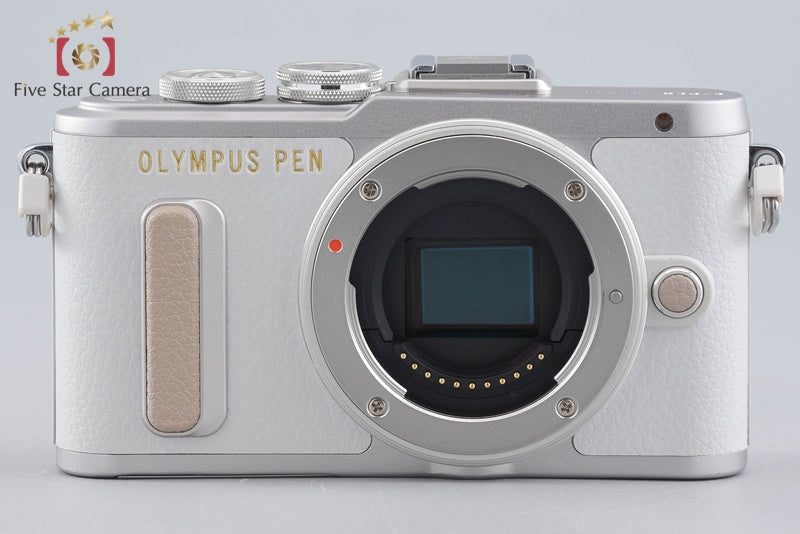 "Shutter count 666" Olympus PEN E-PL8 White 16.1 MP 14-42 40-150 Lenses w/ Box