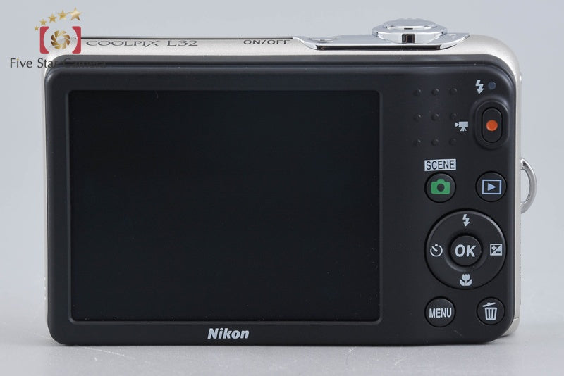Nikon COOLPIX L32 Silver 20.1 MP Digital Camera
