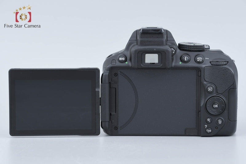 "Shutter count 4,868" Nikon D5300 Black 24.2 MP DSLR Camera Body