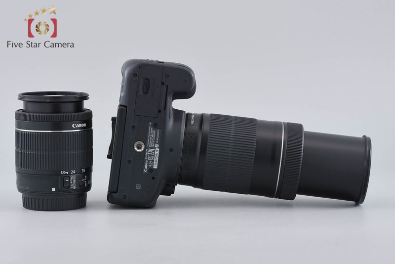 Canon EOS Kiss X8i / Rebel T6i / 750D 24.2 MP 18-55 55-250 Lenses w/ Box