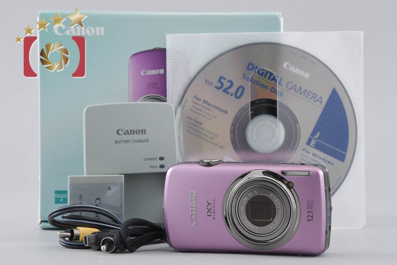 Canon IXY Digital 930 IS Purple 12.1 MP Digital Camera w/ Box