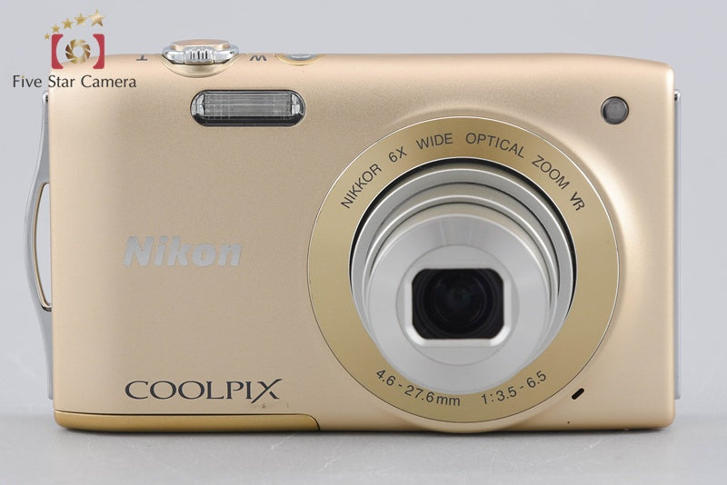 Nikon COOLPIX S3300 Sweet Gold 16.0 MP Digital Camera