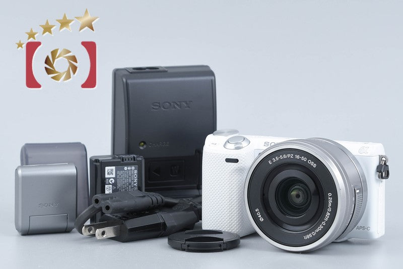 Sony Alpha α NEX-5T White 16.1 MP Digital Camera 16-50 Lens International Model
