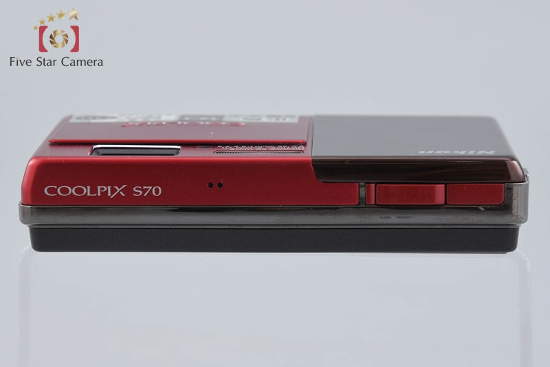 Nikon COOLPIX S70 Crystal Red 12.1 MP Digital Camera