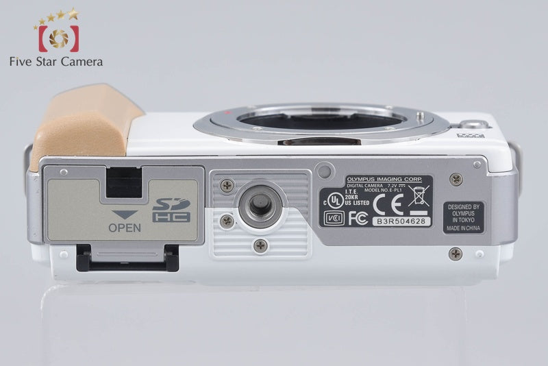 Olympus PEN E-PL1 White 12.3 MP Digital Mirrorless Camera Body