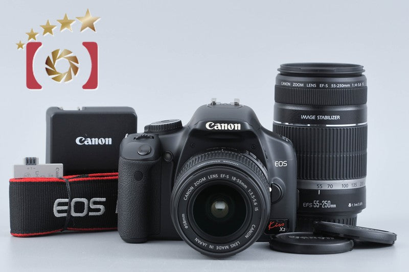 "Count 776" Canon EOS Kiss X2 / Rebel XSi /450D 12.2 MP 18-55 55-250 Lenses