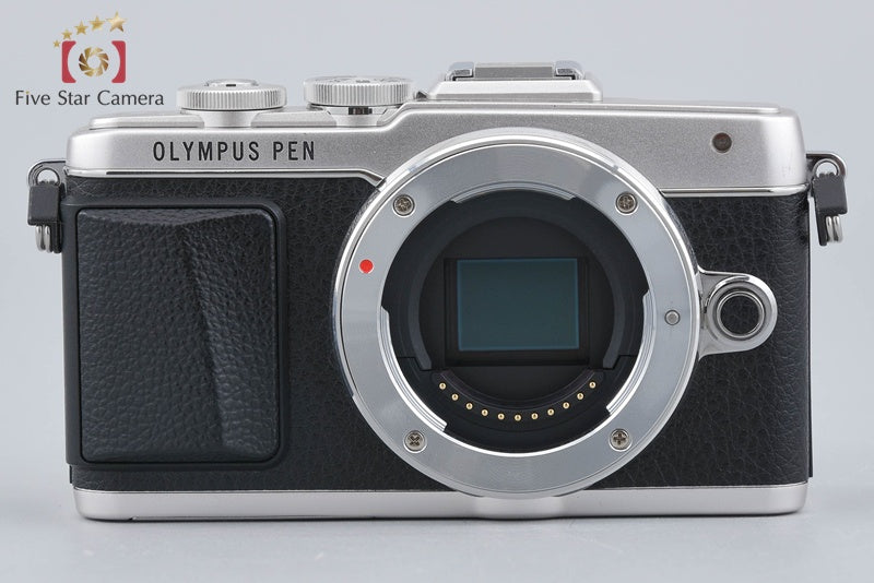 "Count 1,282" Olympus PEN Lite E-PL7 Silver 16.1MP EZ 14-42 40-150 Lenses w/ Box