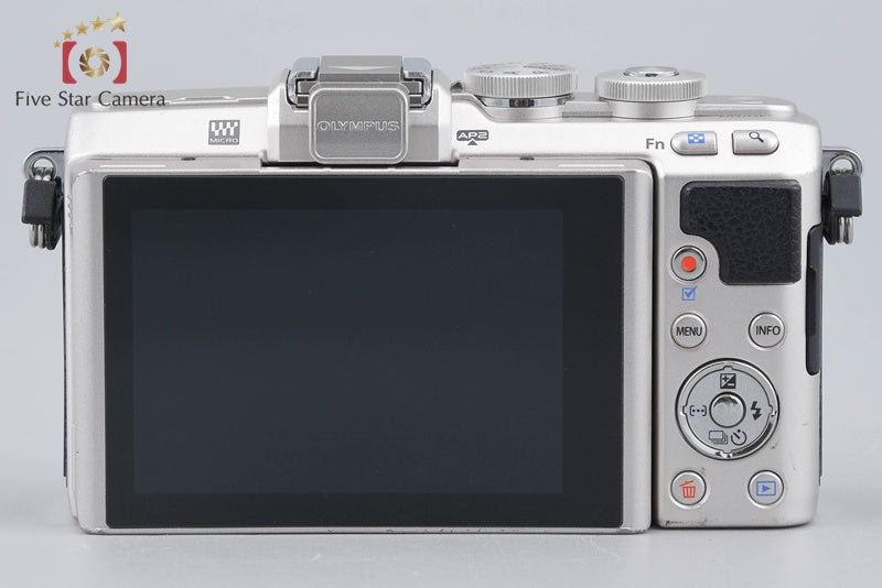 "Count 1,282" Olympus PEN Lite E-PL7 Silver 16.1MP EZ 14-42 40-150 Lenses w/ Box