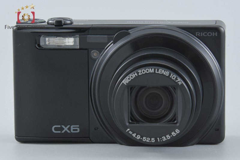 "Shutter count 884" Ricoh CX6 Black 10.0 MP Digital Camera w/ Box