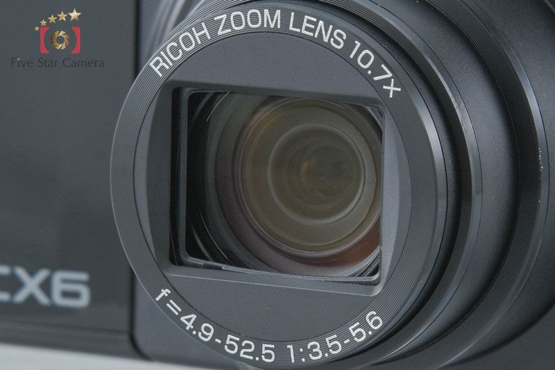 "Shutter count 884" Ricoh CX6 Black 10.0 MP Digital Camera w/ Box