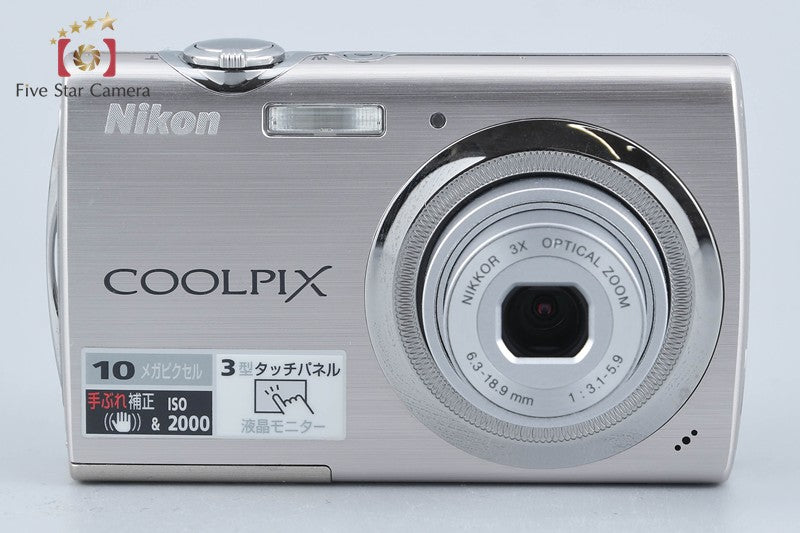 Nikon COOLPIX S230 Solid Silver 10.0 MP Digital Camera w/ Box