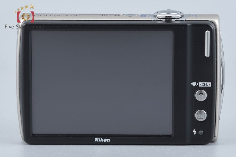 Nikon COOLPIX S230 Solid Silver 10.0 MP Digital Camera w/ Box