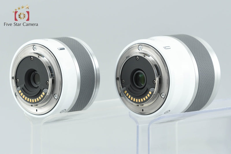 "Count 2,951" Nikon 1 J1 White 10.1 MP Digital Camera 10-30 30-110 Lenses