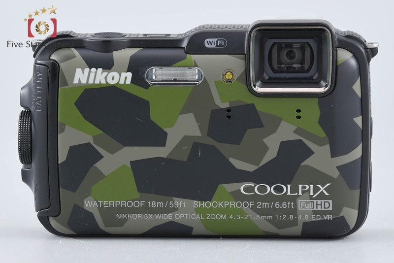 Nikon COOLPIX AW120 Camouflage Green 16.0 MP Digital Camera